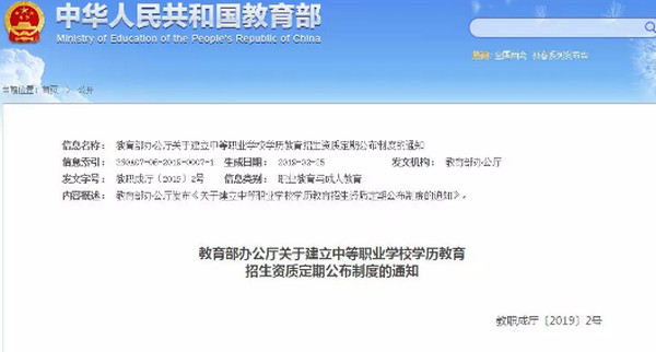 配圖3 教育部加強中職學校招生資質(zhì)核查.jpg